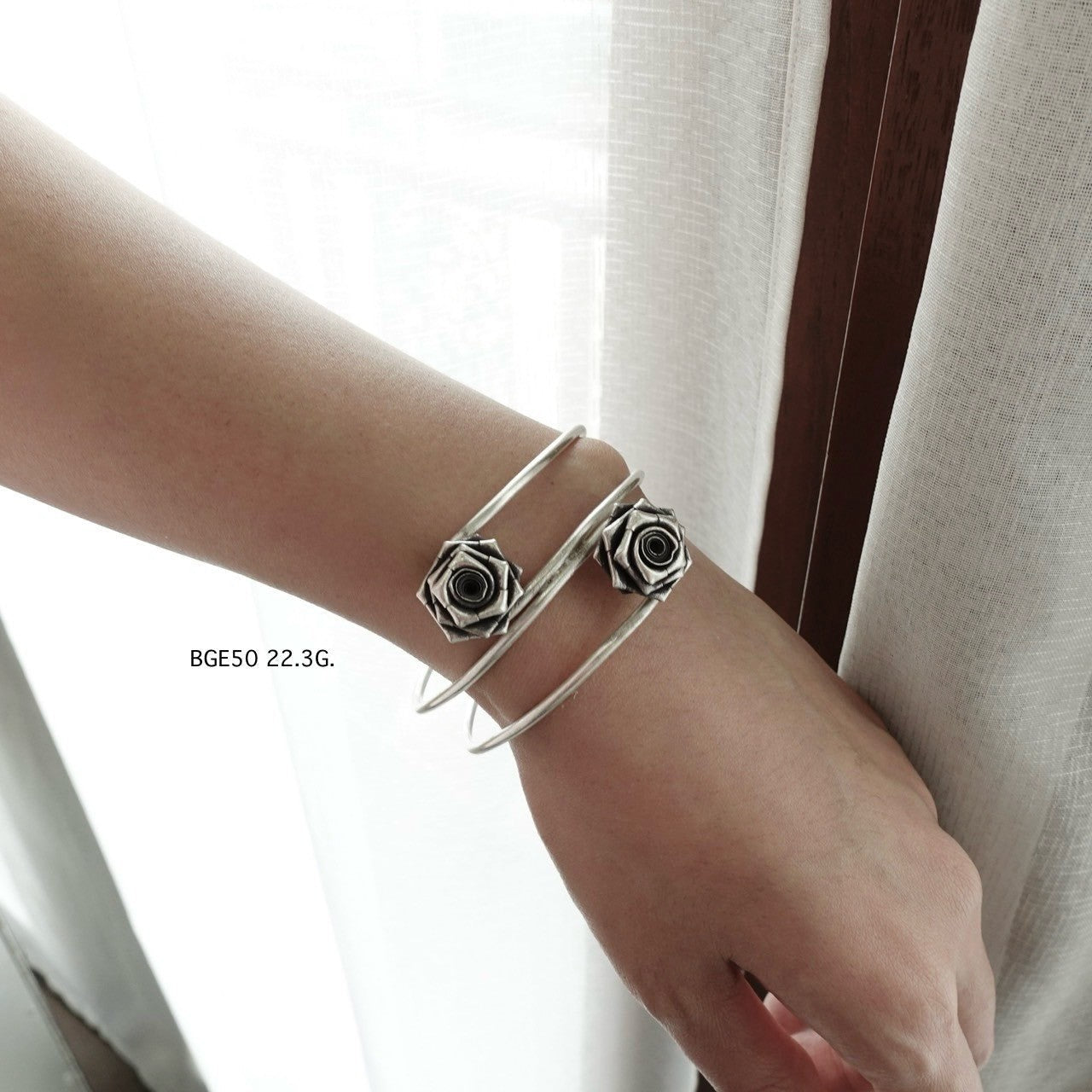 Silver bangle. Wear a story, not just a bangle.