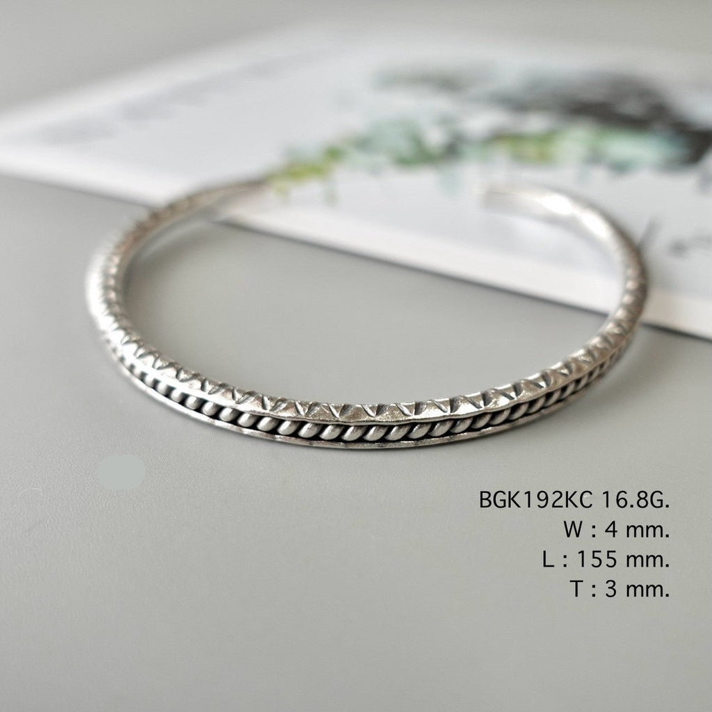 Your next favorite bangle, in pure silver.