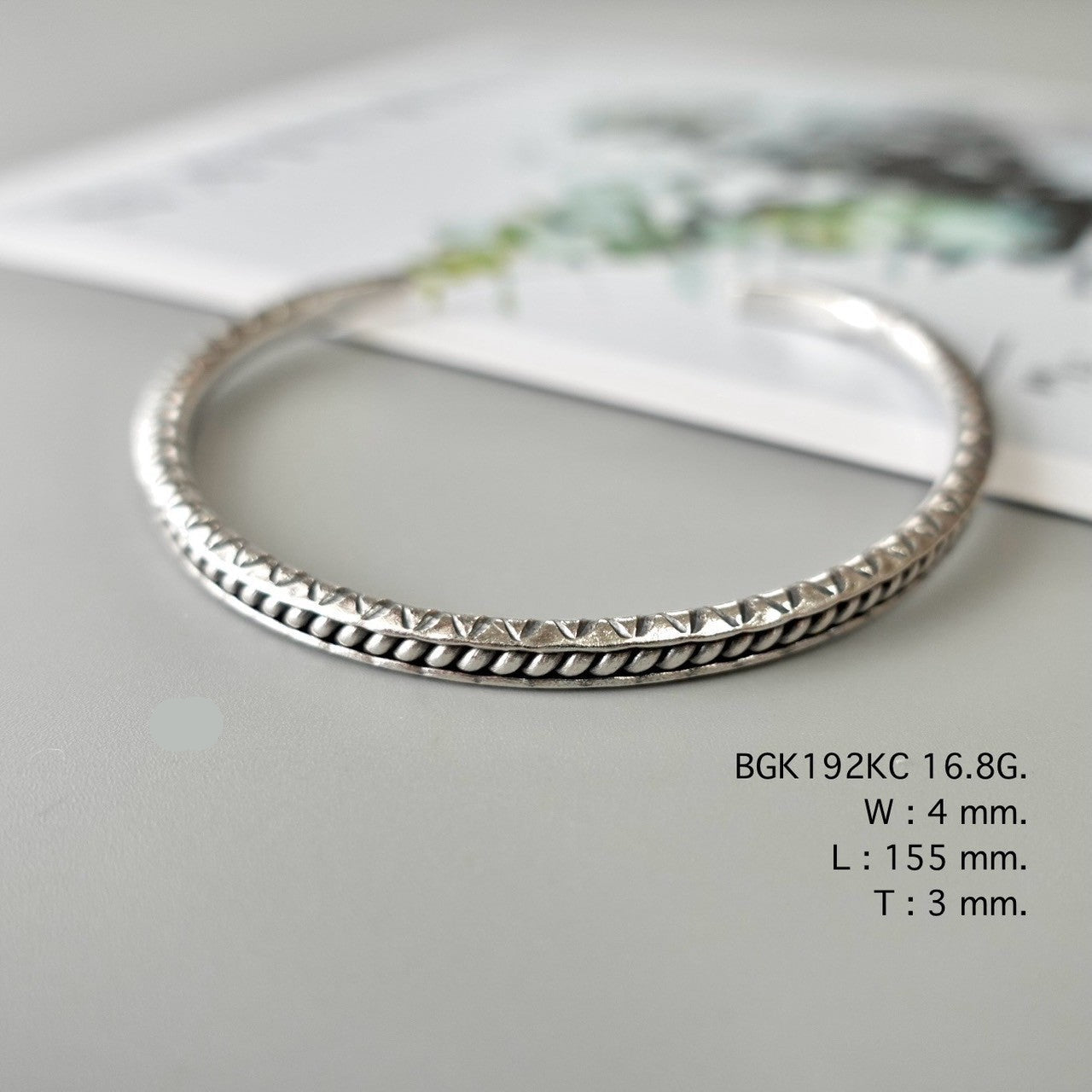 Your next favorite bangle, in pure silver.