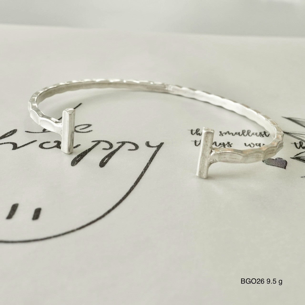 Silver bangle. Where art becomes adornment.